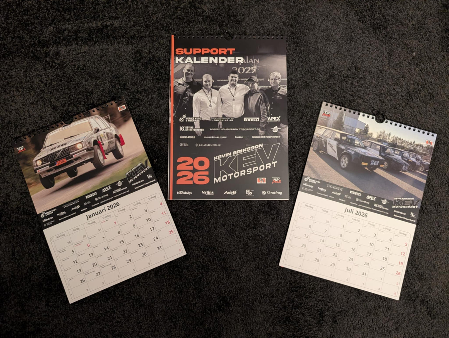 Motorsportkalender 2026 – Kevin Eriksson Motorsport Edition